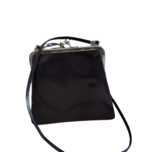 Small Brown Polished Leather Mini Bag